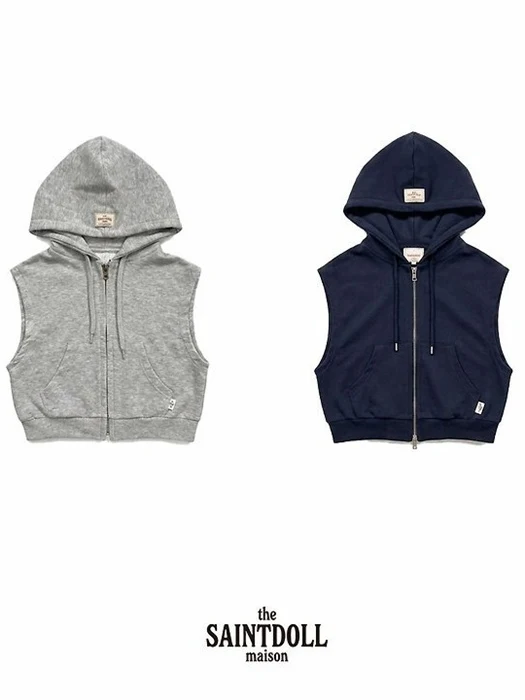 Patch Hoodie Zip-Up