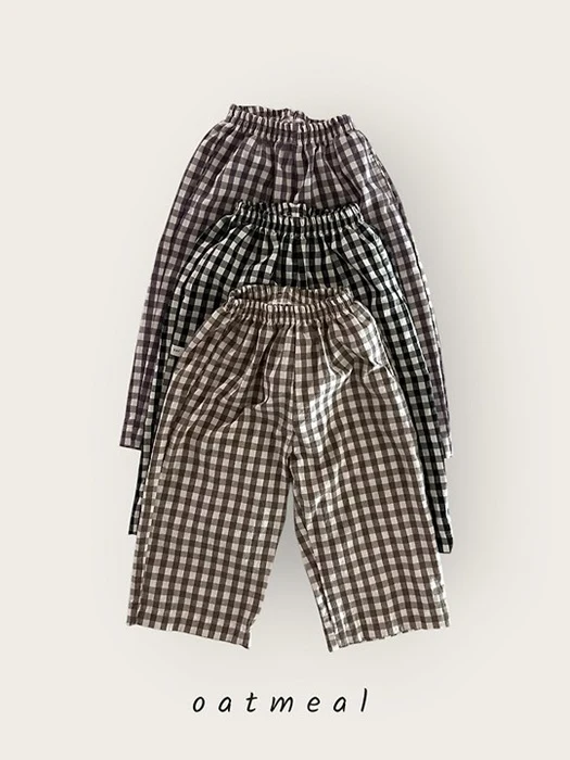 Basic Check Pants