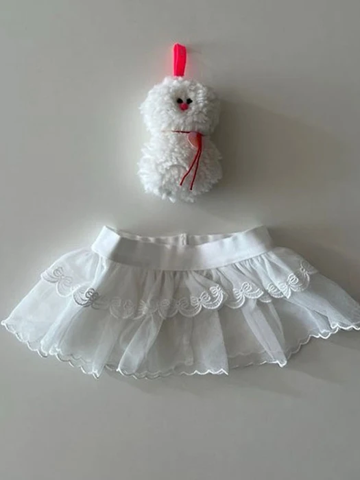 Ribbon Tulle Band Skirt Ribbon Tulle Band Skirt