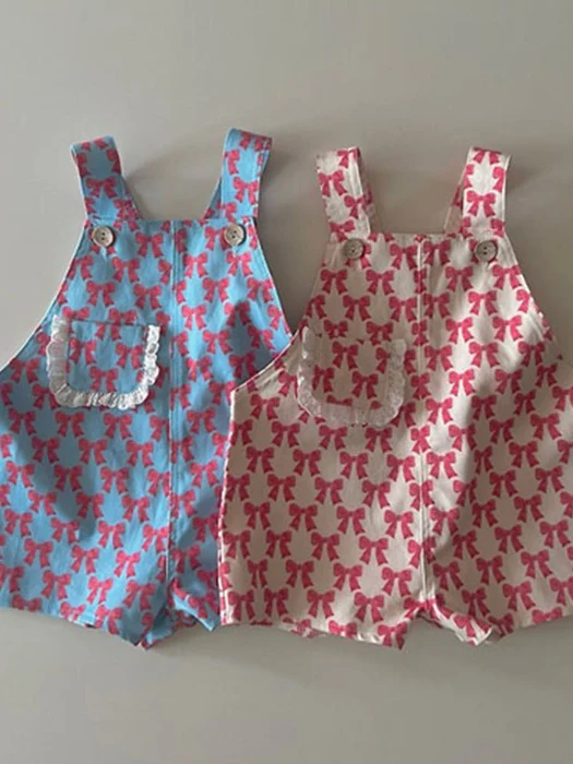 Ribbon Overall Suit