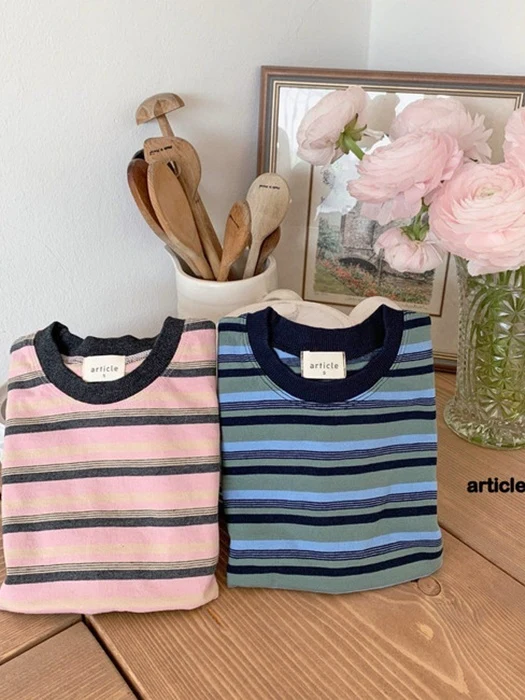 Buddy Stripe Short Sleeve Tee