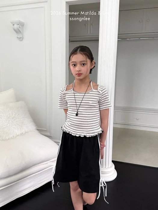 Ruffle Halter Neck Tee