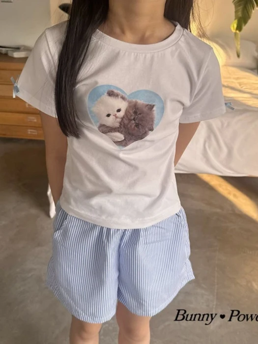 Heart Cat Tee