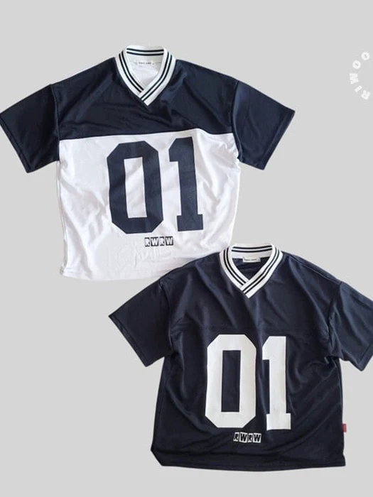 Number One Jersey V Short Sleeve Tee
