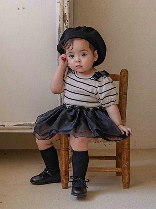 Baby Claire Stripe Tulle Suit