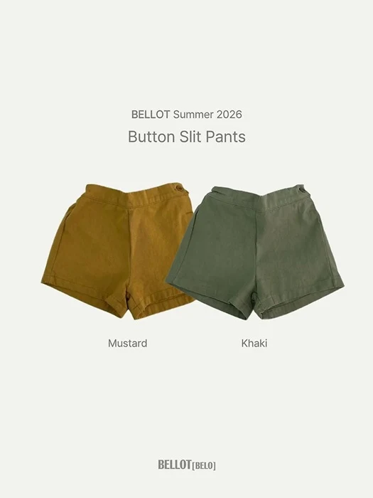Button Slit Pants