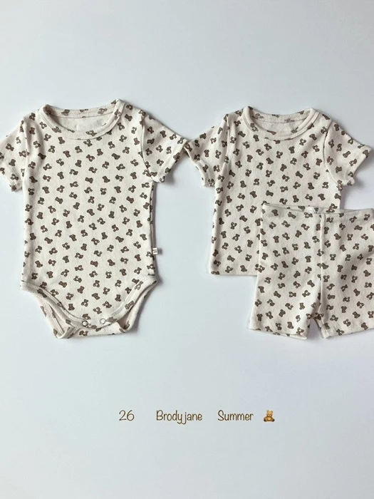 Bear Short Sleeve Bodysuit