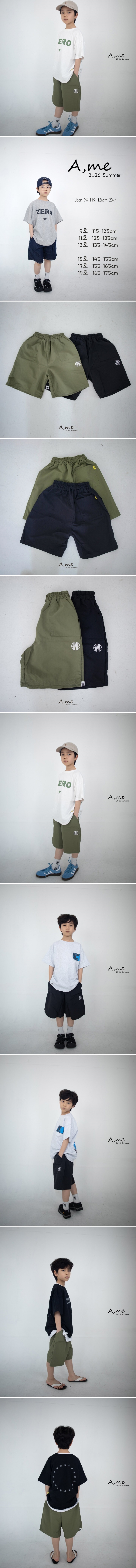 A Me - Korean Children Fashion - #Kfashion4kids - Embroidery Bermuda Shorts