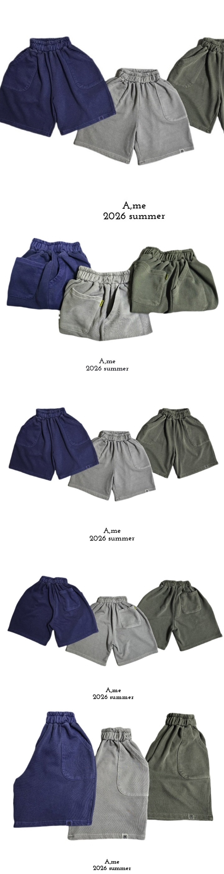 A Me - Korean Children Fashion - #Kfashion4kids - Pocket Pigment Bermuda Shorts - 2