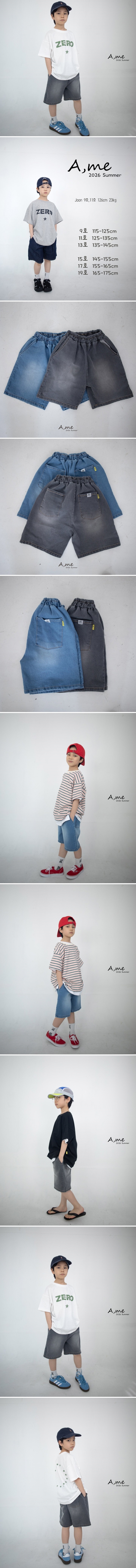 A Me - Korean Children Fashion - #childrensboutique - Span Denim Shorts