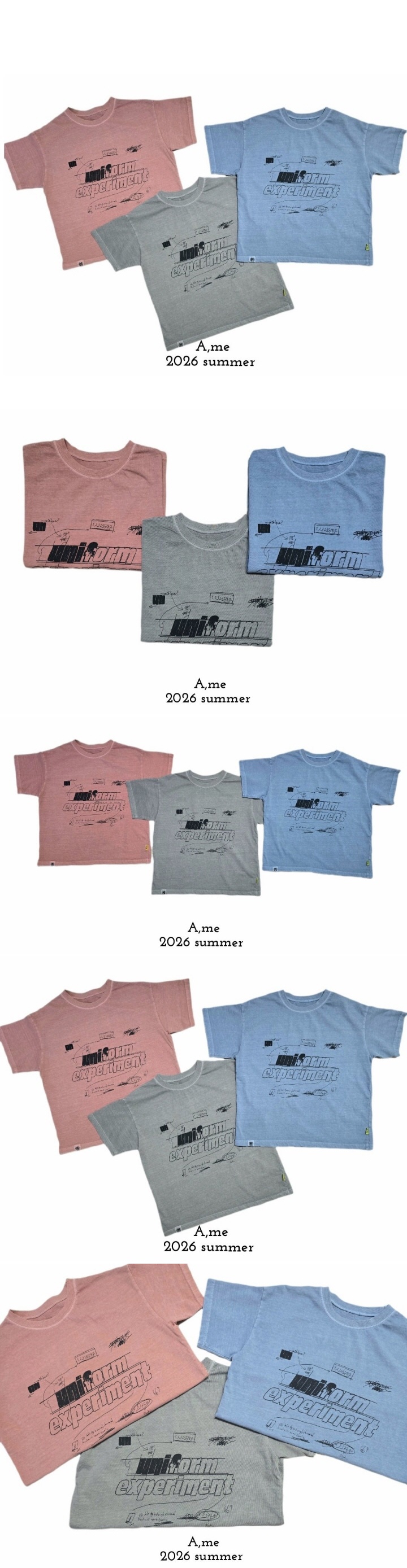 A Me - Korean Children Fashion - #kidsstore - Uniform Pigment Short Sleeve Tee - 2