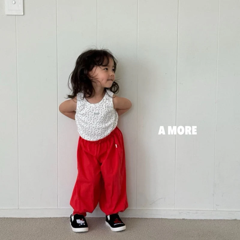 A More - Korean Children Fashion - #stylishchildhood - Flower Sleeveless - 4