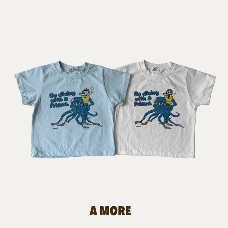 A More - Korean Children Fashion - #discoveringself - Octopus Tee