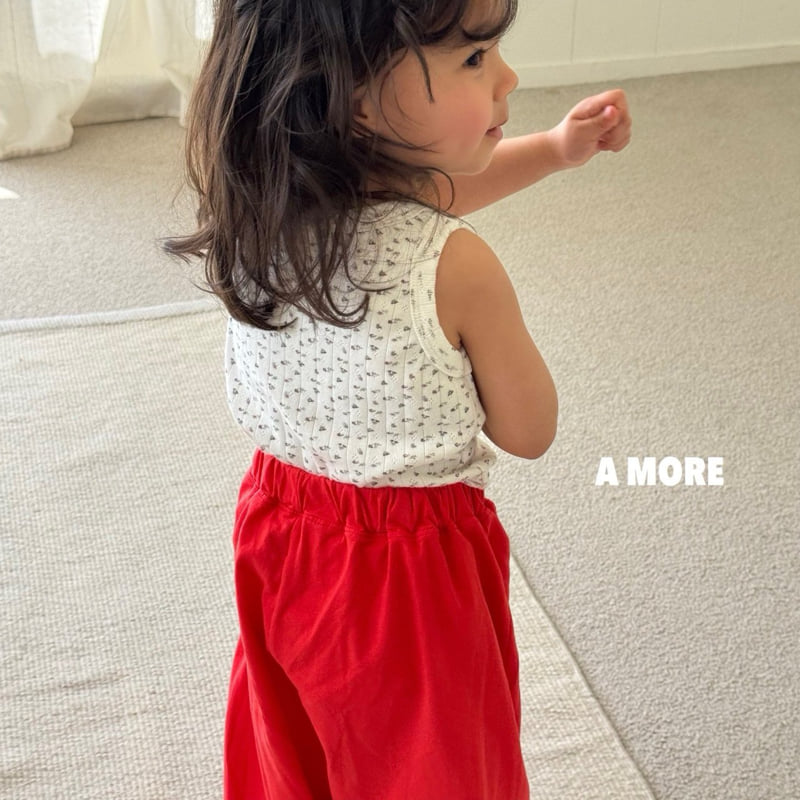 A More - Korean Children Fashion - #kidsshorts - Flower Sleeveless - 9