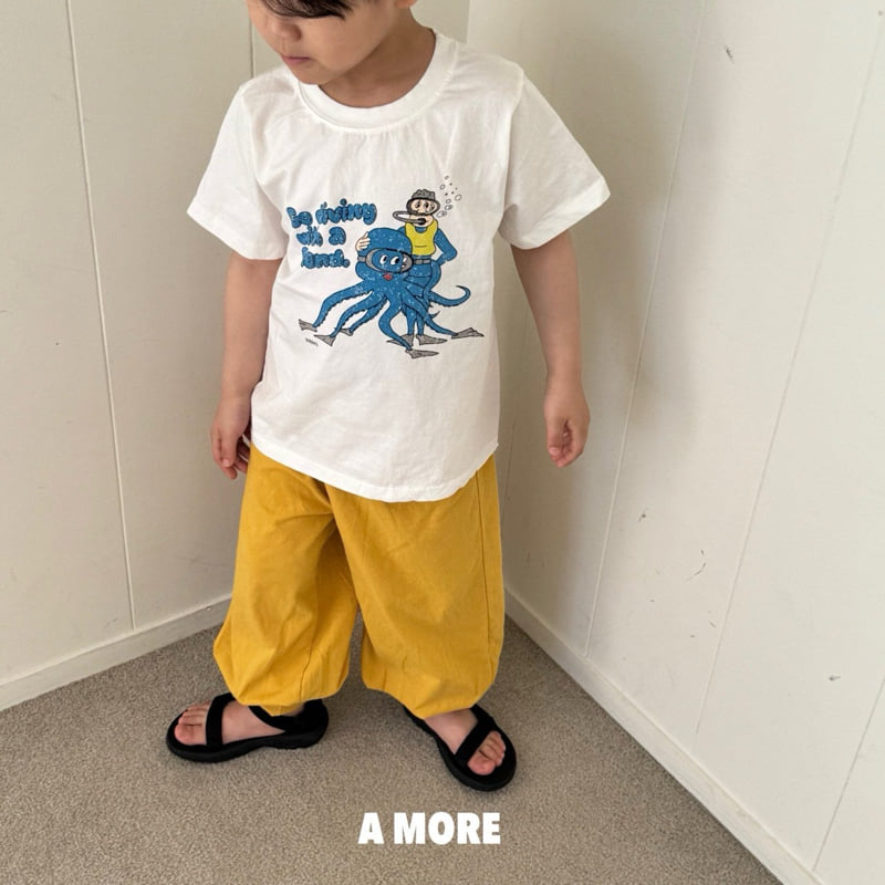A More - Korean Children Fashion - #kidsshorts - Octopus Tee - 3
