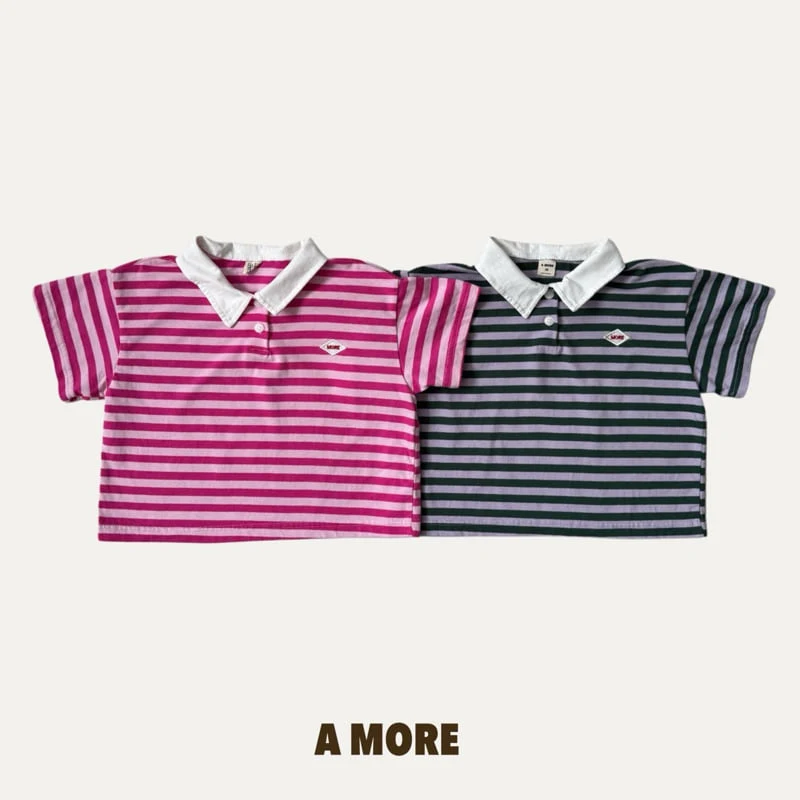 A More - Korean Children Fashion - #kidsstore - Unicorn Collar Tee