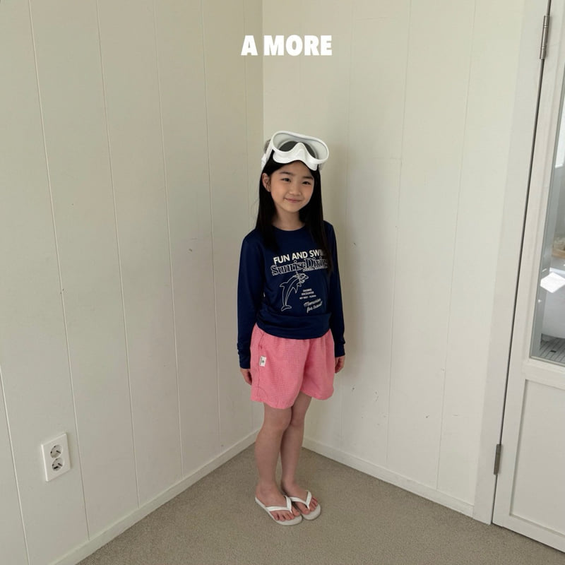 A More - Korean Children Fashion - #littlefashionista - Check Swim Pants - 3