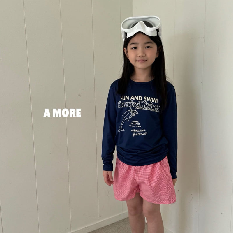 A More - Korean Children Fashion - #littlefashionista - Check Swim Pants - 4