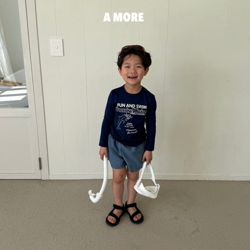 A More - Korean Children Fashion - #minifashionista - Check Swim Pants - 5