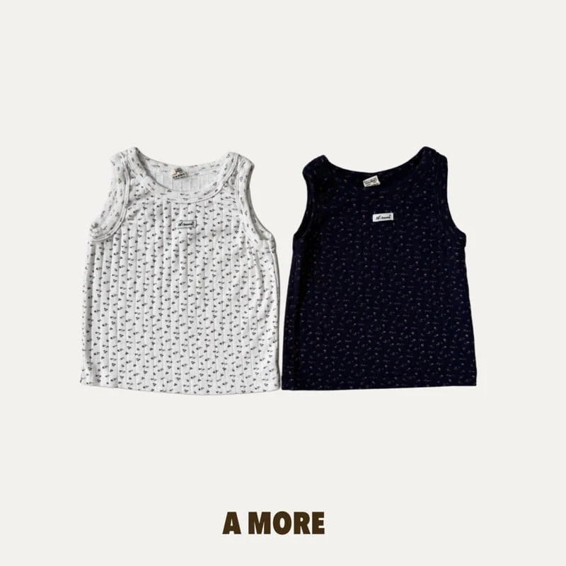 A More - Korean Children Fashion - #todddlerfashion - Flower Sleeveless