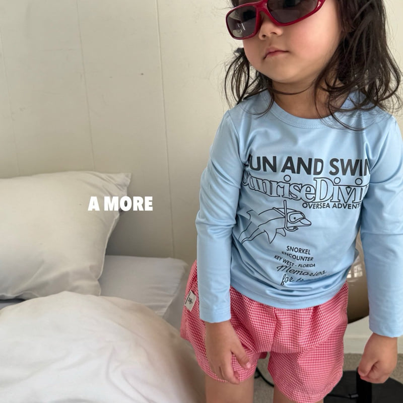 A More - Korean Children Fashion - #toddlerclothing - Check Swim Pants - 8