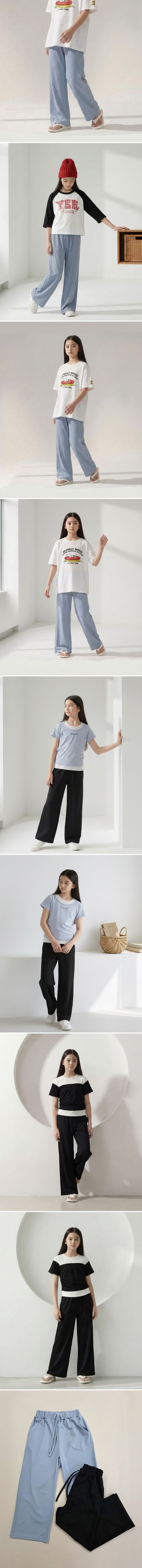 Able# - Korean Children Fashion - #kidsstore - Pierrot Ribbed Wide Pants - 2