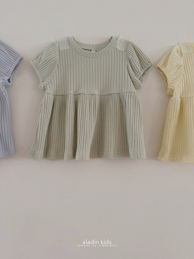 Aladin - Korean Children Fashion - #Kfashion4kids - Signature Ribbed Blouse - 3