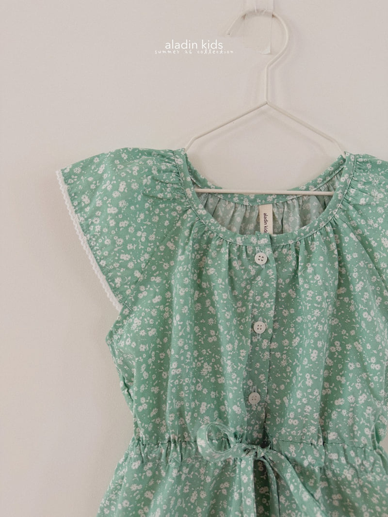 Aladin - Korean Children Fashion - #childofig - Shirring One-piece - 3