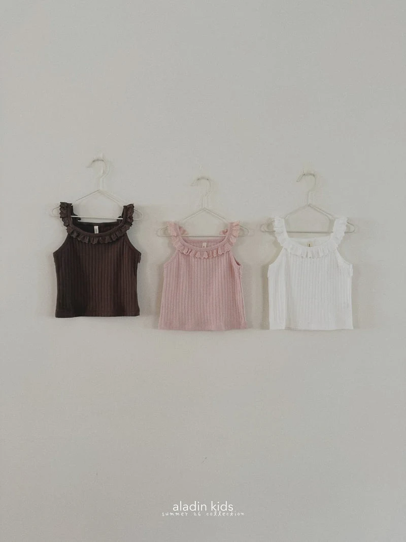 Aladin - Korean Children Fashion - #discoveringself - Lace Strap Sleeveless