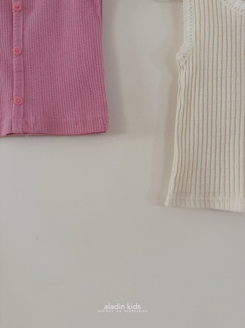 Aladin - Korean Children Fashion - #designkidswear - Button Lace Sleeveless - 4