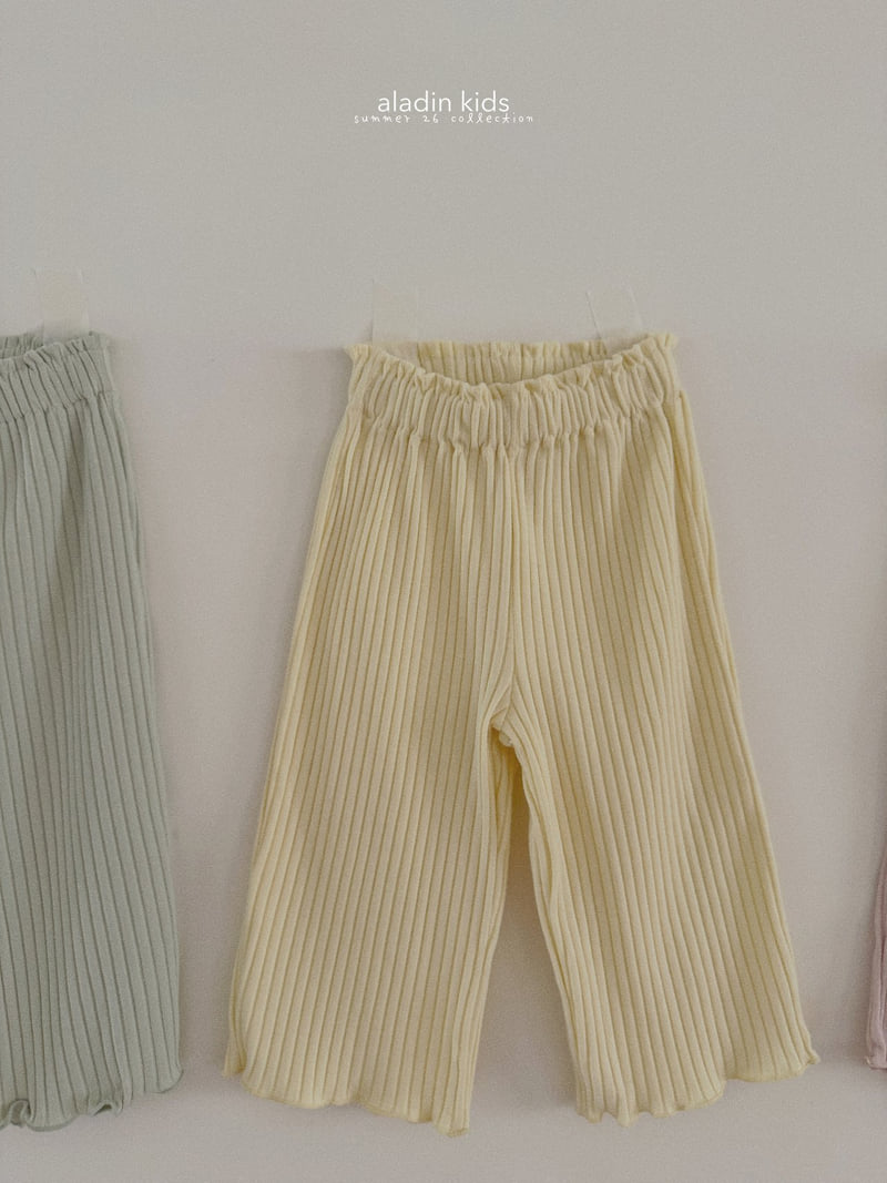 Aladin - Korean Children Fashion - #minifashionista - Signature Ribbed Pants - 4