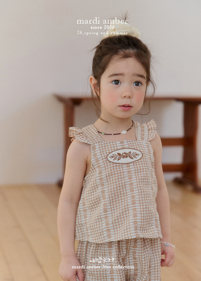 Amber - Korean Children Fashion - #Kfashion4kids - Rosie Check Blouse