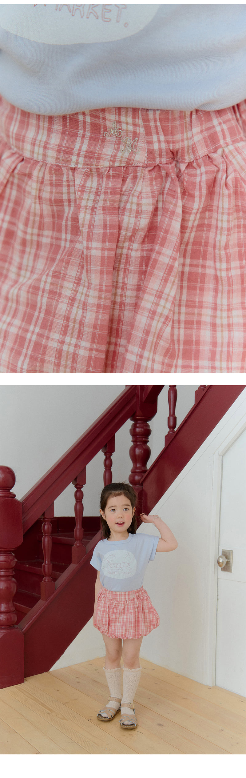 Amber - Korean Children Fashion - #childofig - Check Pumpkin Pants - 5