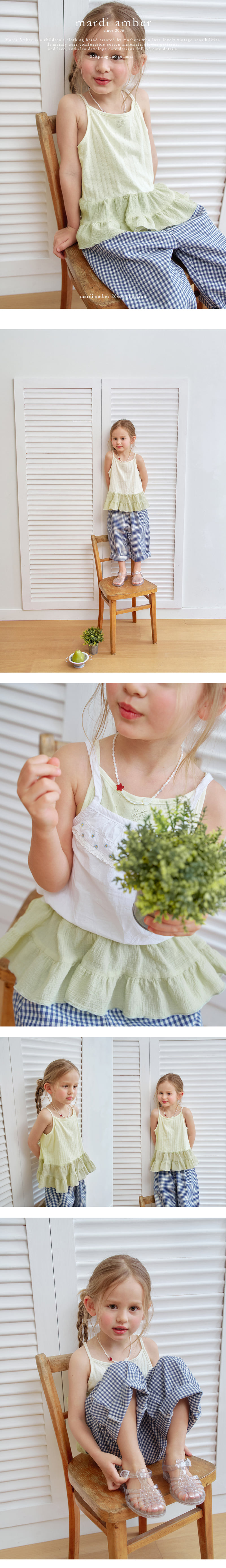 Amber - Korean Children Fashion - #kidsshorts - Bella Frill Sleeveless - 2