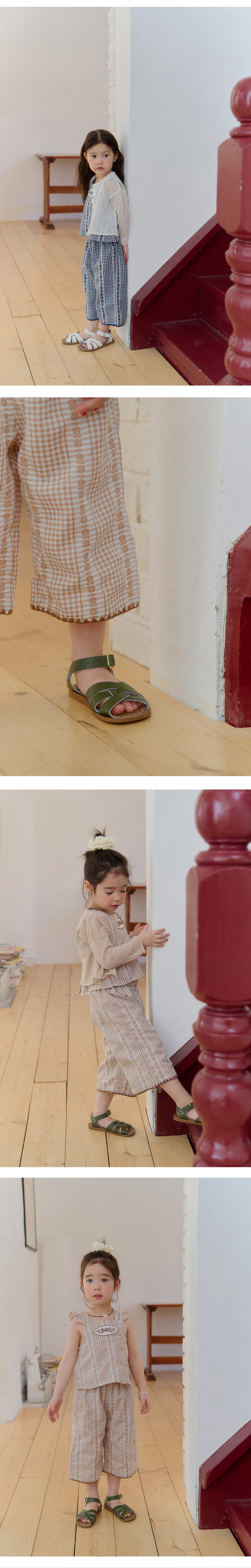 Amber - Korean Children Fashion - #kidsstore - Poppy Check Pants - 3