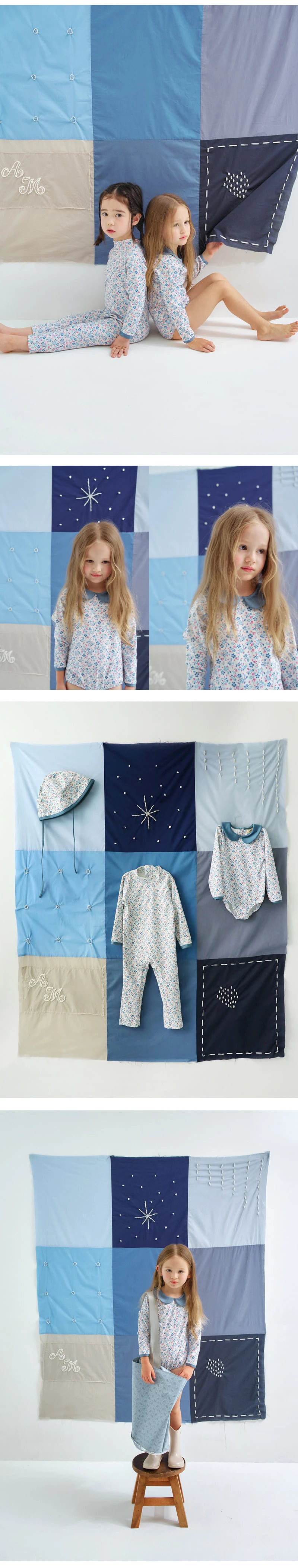 Amber - Korean Children Fashion - #kidzfashiontrend - Sweet Collar One-piece Rashguard - 3