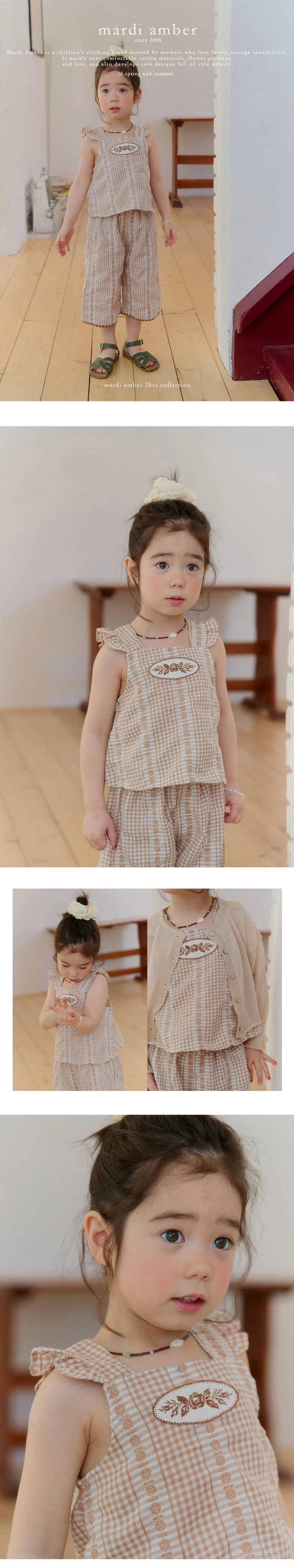 Amber - Korean Children Fashion - #littlefashionista - Rosie Check Blouse - 2