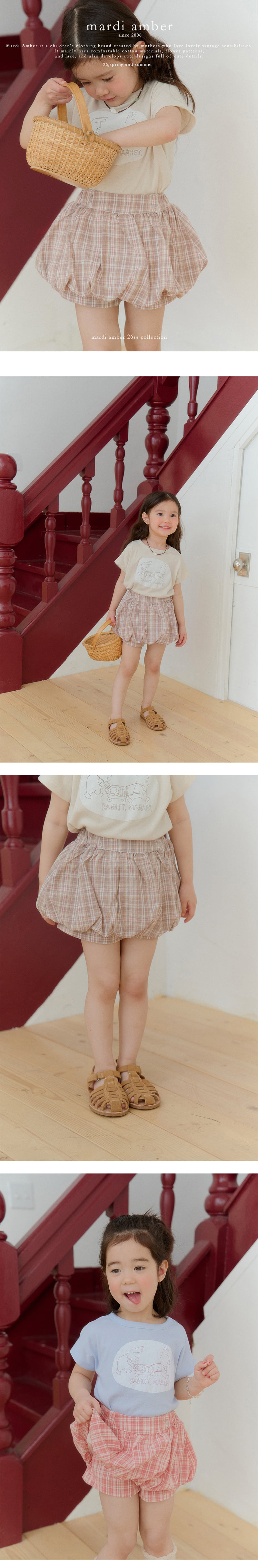 Amber - Korean Children Fashion - #magicofchildhood - Check Pumpkin Pants - 2