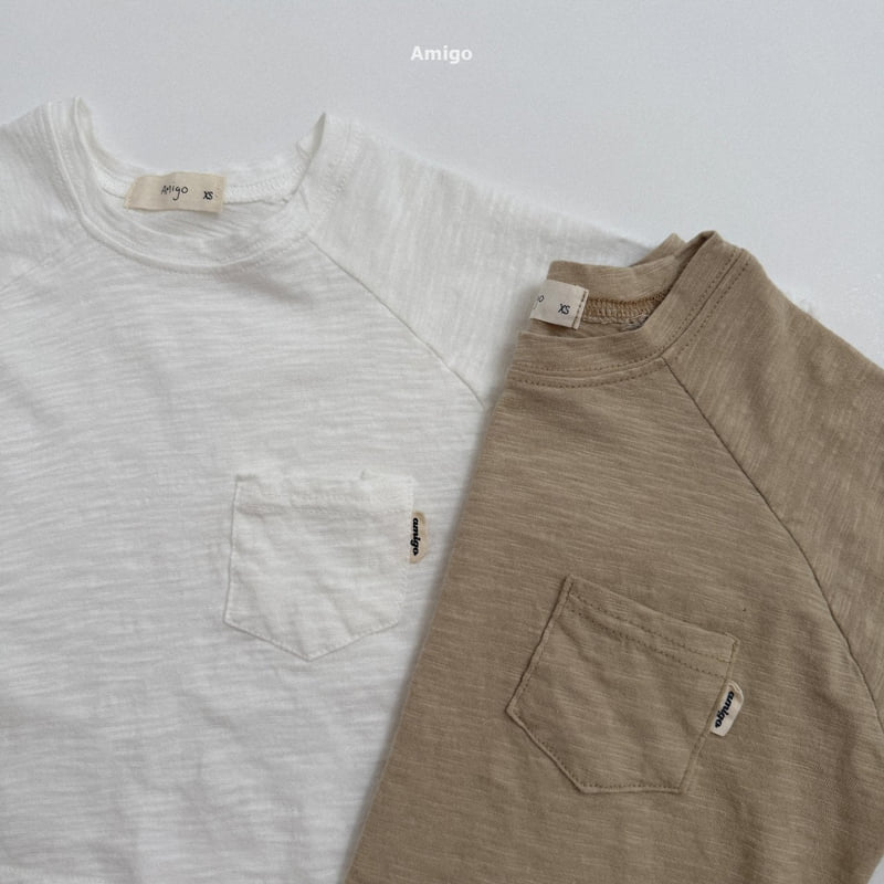Amigo - Korean Children Fashion - #childofig - Pocket Raglan Tee - 5
