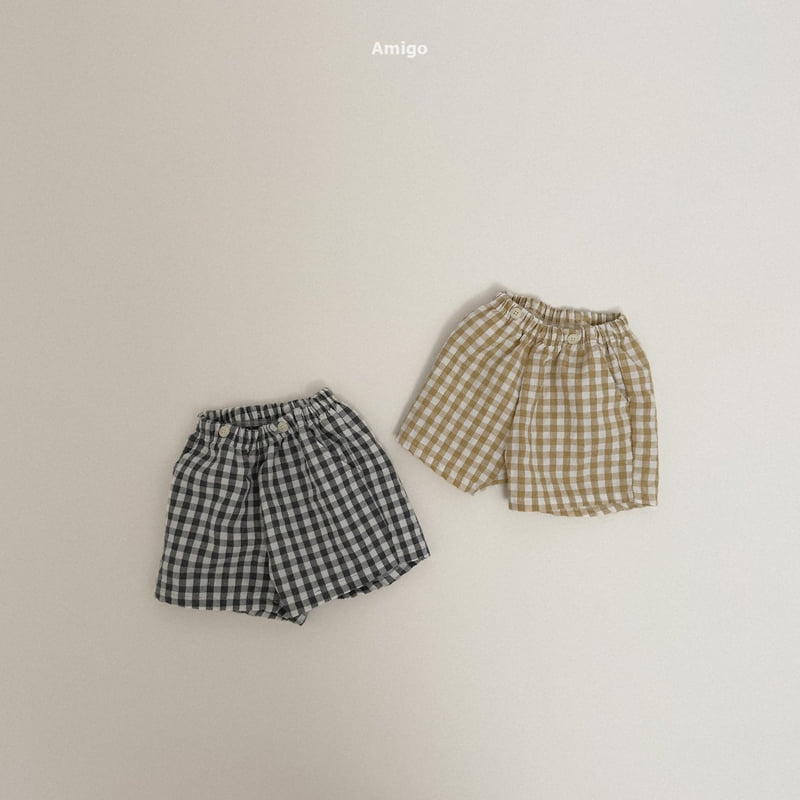 Amigo - Korean Children Fashion - #childrensboutique - Check Suspender Pants - 6