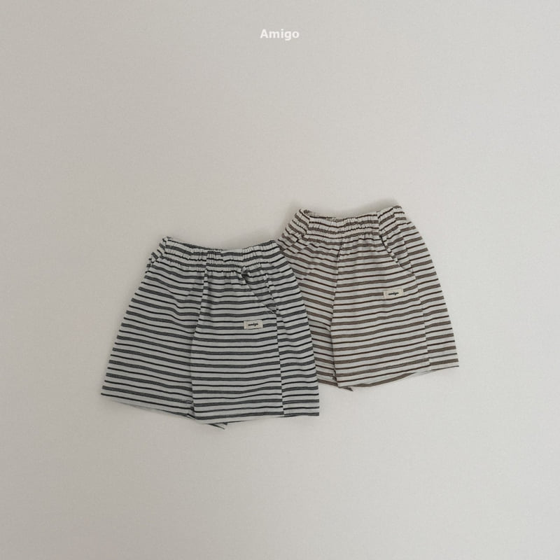 Amigo - Korean Children Fashion - #childrensboutique - Cream Stripe Pants - 7