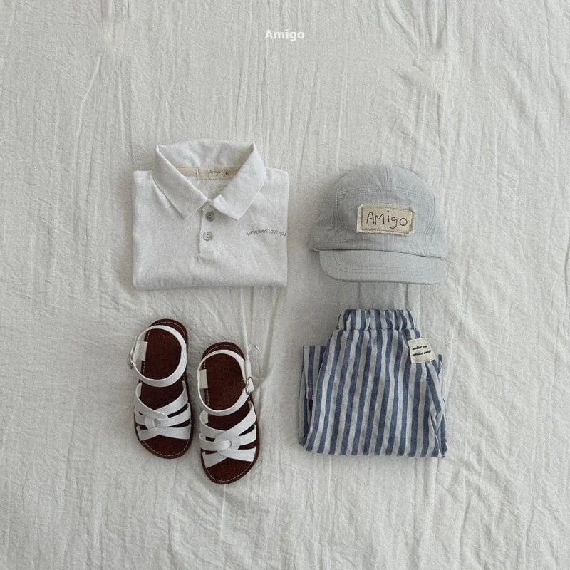 Amigo - Korean Children Fashion - #childrensboutique - Flowy Stripe Pants - 12