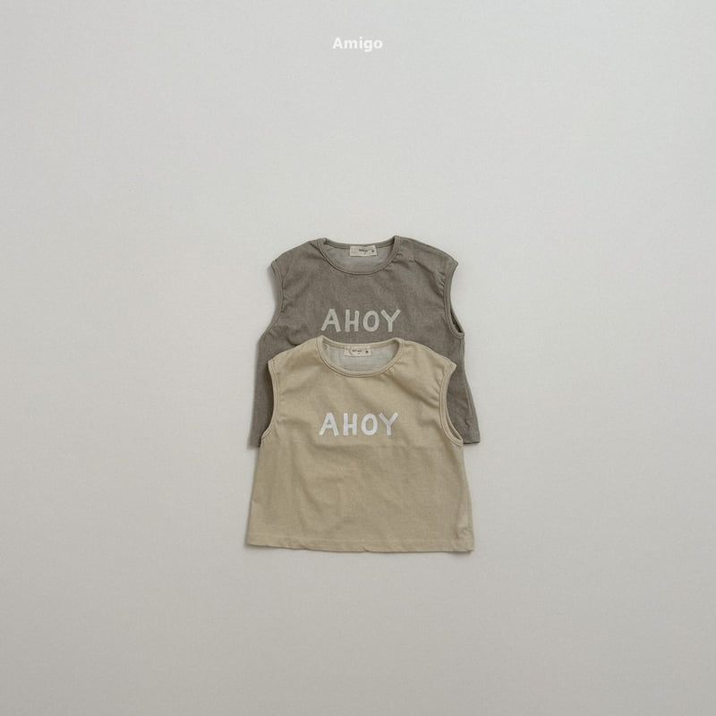 Amigo - Korean Children Fashion - #designkidswear - Velour Sleeveless - 12