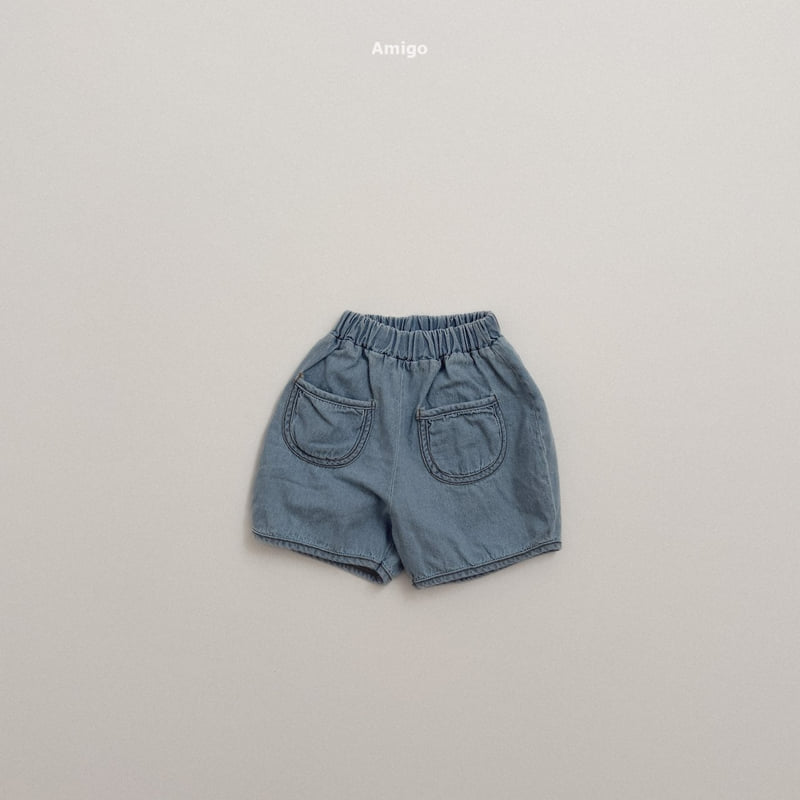 Amigo - Korean Children Fashion - #discoveringself - Round Denim Pants - 2