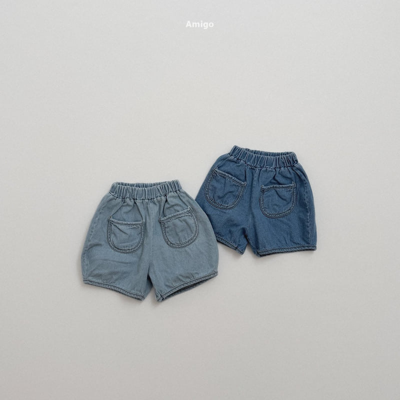 Amigo - Korean Children Fashion - #fashionkids - Round Denim Pants - 3