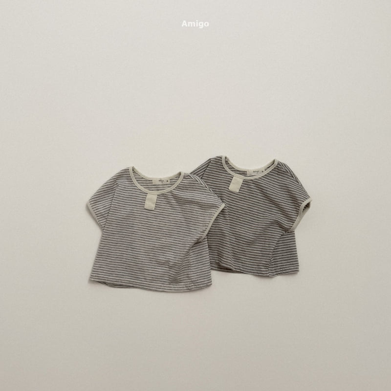 Amigo - Korean Children Fashion - #fashionkids - Mini Placket Tee - 2