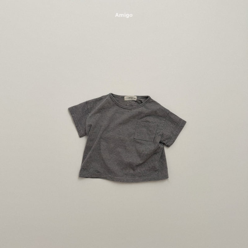 Amigo - Korean Children Fashion - #kidsshorts - Pin Stripe Tee - 2