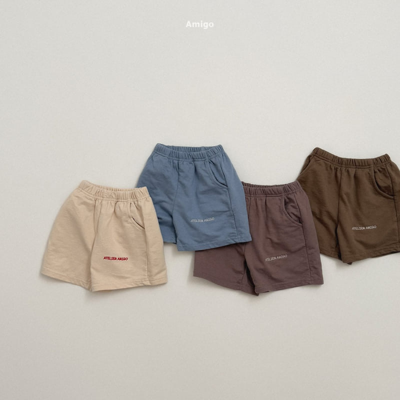 Amigo - Korean Children Fashion - #kidsshorts - Lettering Pants - 9