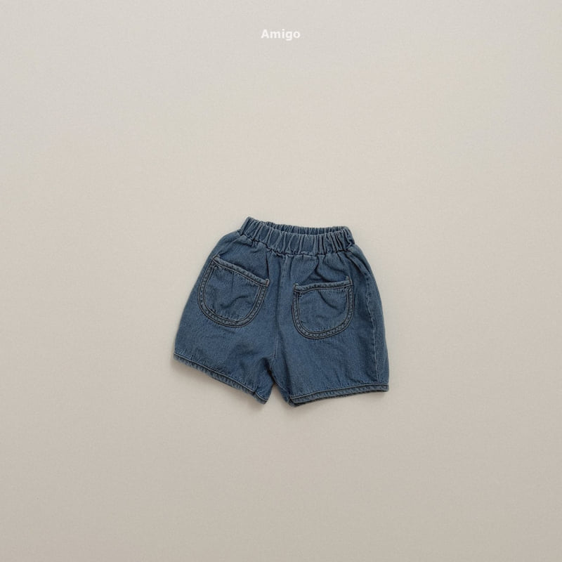 Amigo - Korean Children Fashion - #fashionkids - Round Denim Pants - 4