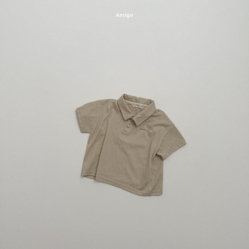 Amigo - Korean Children Fashion - #kidsshorts - Snowflake Collar Tee - 3